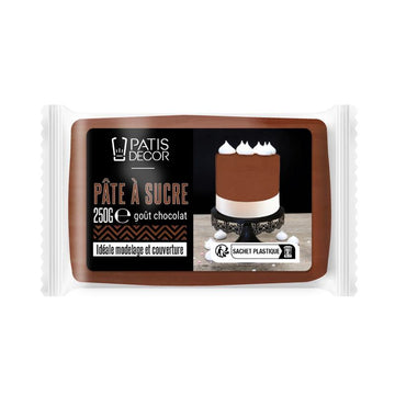 Pâte à sucre marron 250g Patisdecor