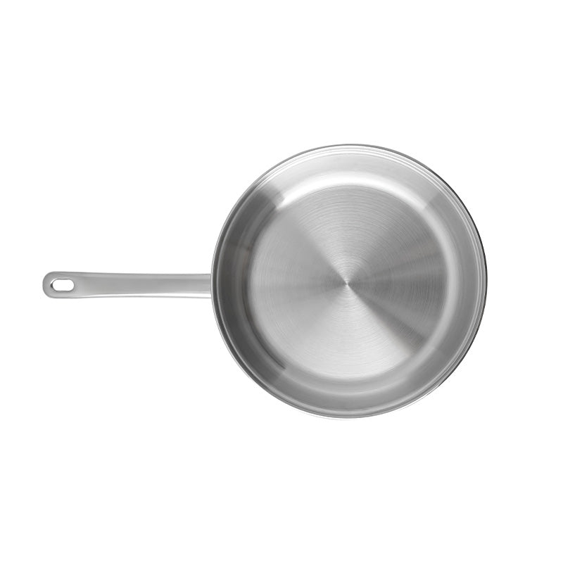Poêle à fond lisse en inox 24cm Artame