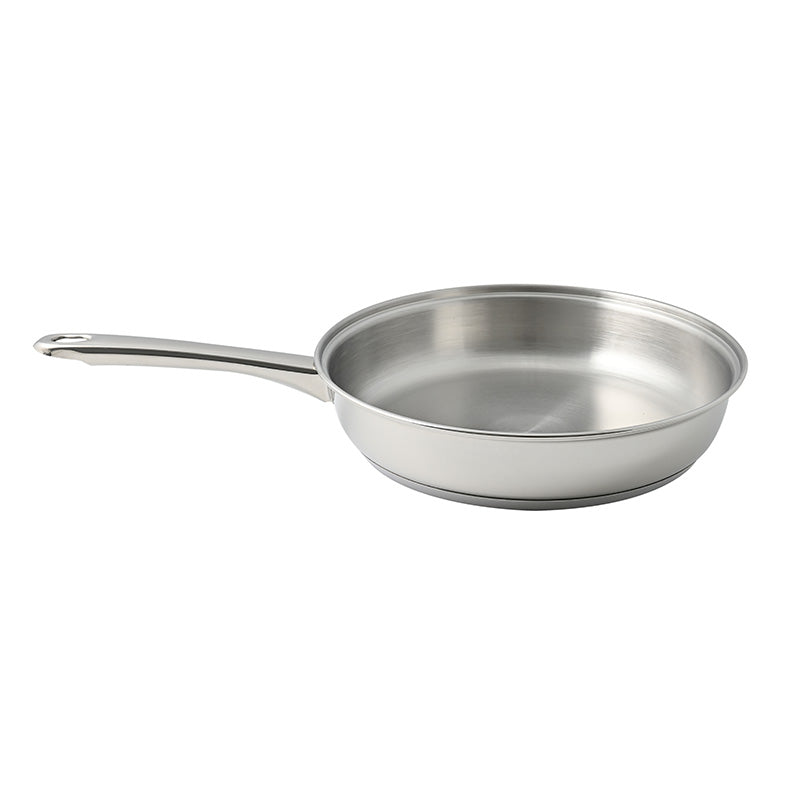 Poêle à fond lisse en inox 24cm Artame