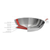 Poêle inox 28cm Casteline Cristel