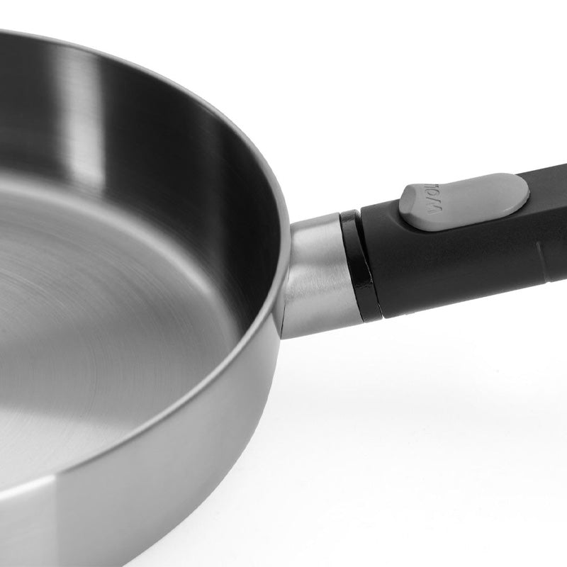 Poêle inox manche amovible 20cm Logic Woll