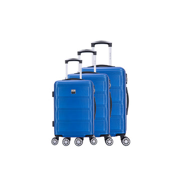 Set de 3 valises 8 roues ABS Bleu France bag