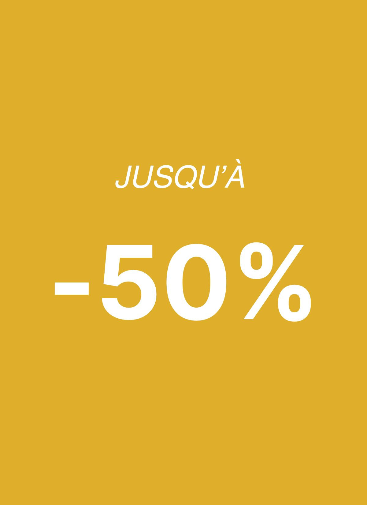 Les Soldes jusqu'à -50%