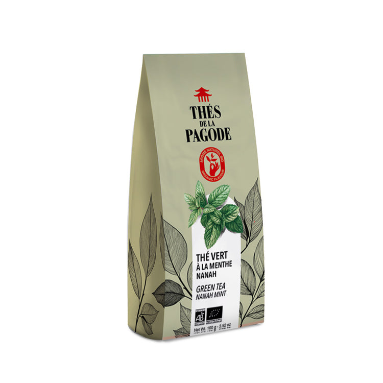 Thé vert menthe bio 100g Thés de la Pagode