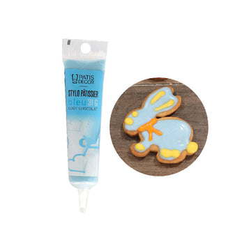 Stylo pâtissier goût chocolat 32g bleu Patisdecor