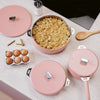 Casserole en inox 20 cm rose La Merveilleuse Cookut