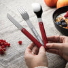 Couverts en acier inoxydable magnétique Aluminium Rouge 12:34 Akinod