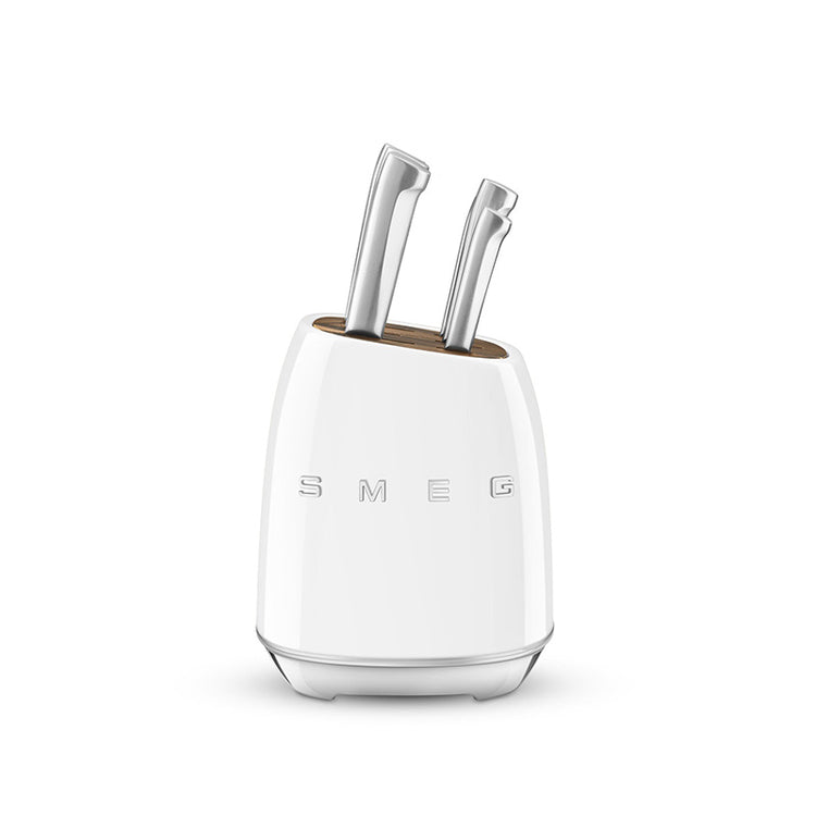 Bloc de 6 couteaux Blanc Années 50 Smeg
