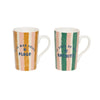 Coffret de 2 mugs en porcelaine 42cl Beach Club Table Passion