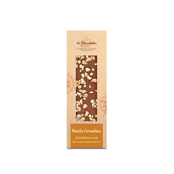Tablette de chocolat au lait avec des noisettes caramélisées Le Chocolatier
