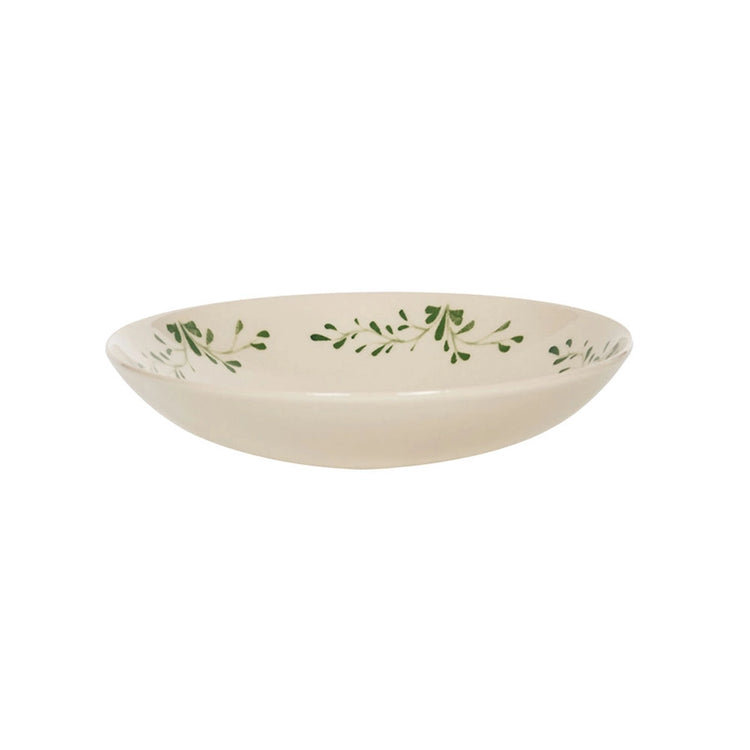 Assiette calotte vert en grès 22cm Appoline Table Passion