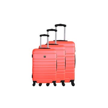 Set de 3 valises 4 roues ABS Corail France bag