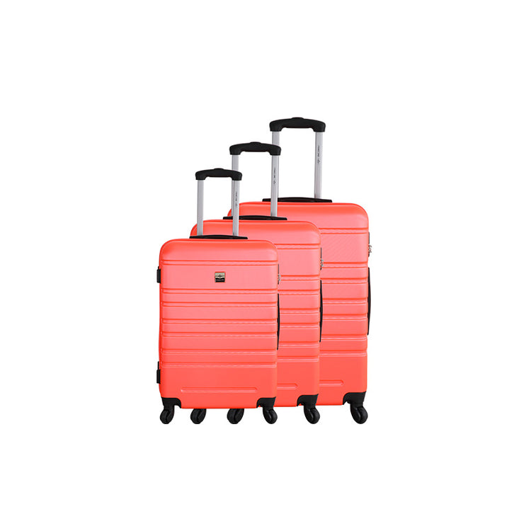 Set de 3 valises 4 roues ABS Corail France bag