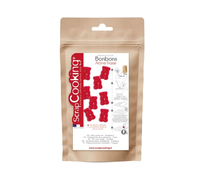 Préparation Bonbons Fraise 100g ScrapCooking