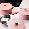 Casserole en inox 20 cm rose La Merveilleuse Cookut