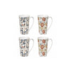 Coffret de 4 mugs en porcelaine de 35 cl Ornella Table Passion