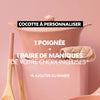 Cocotte personnalisable en métal 24 cm rose L'Incroyable Cookut